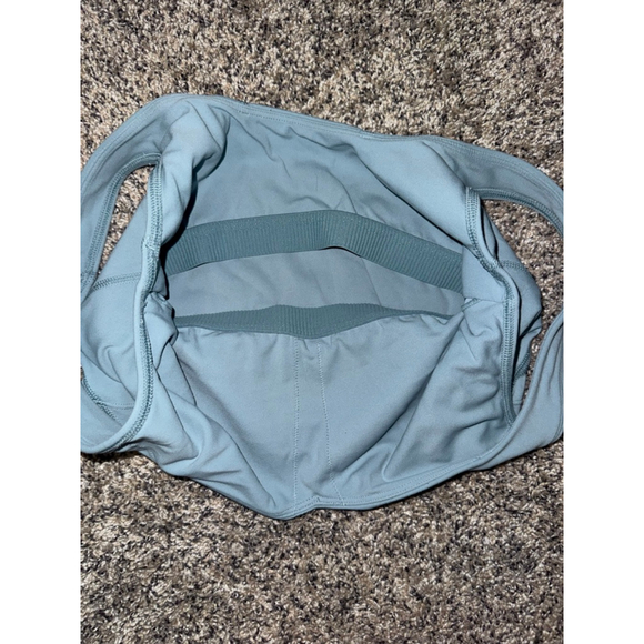 Women's Senita Athletics Teal Sports Bra Crop Top Size S - Picture 3 of 5